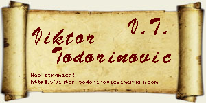 Viktor Todorinović vizit kartica